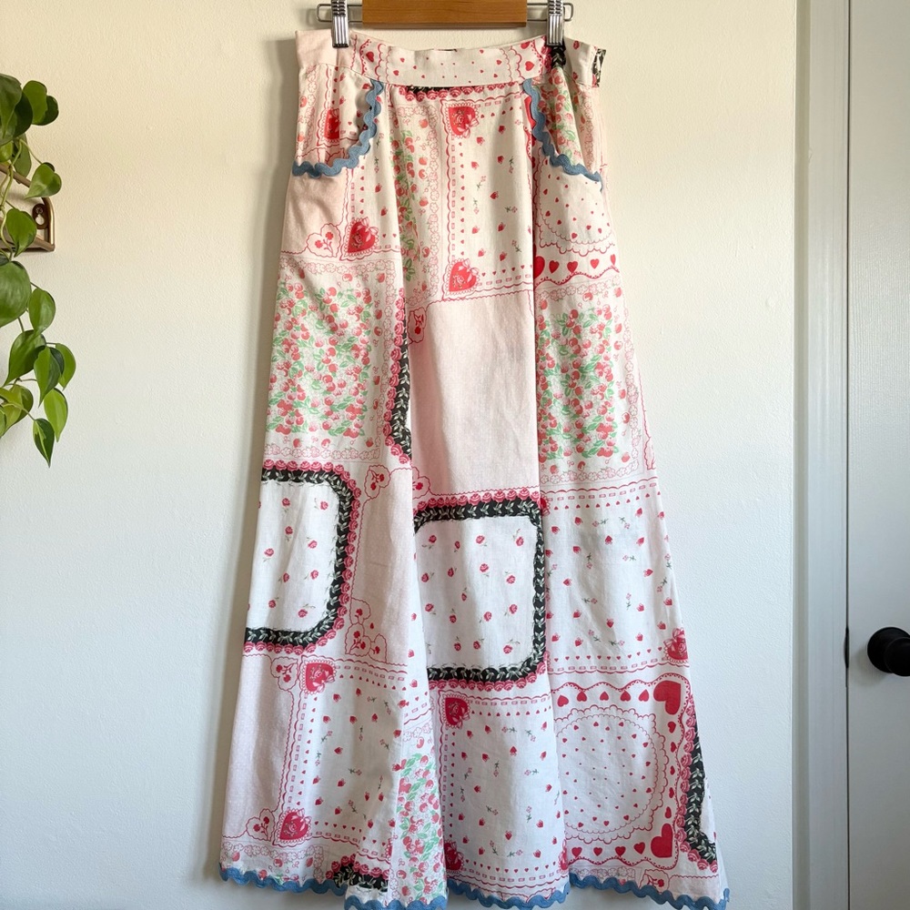 Colorful Patchwork Midi Skirt - Picture 4 of 8